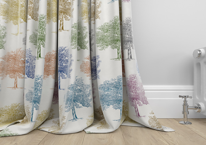 Vintage Tree Velvet, Multi - Made to Measure Curtains - Image 6